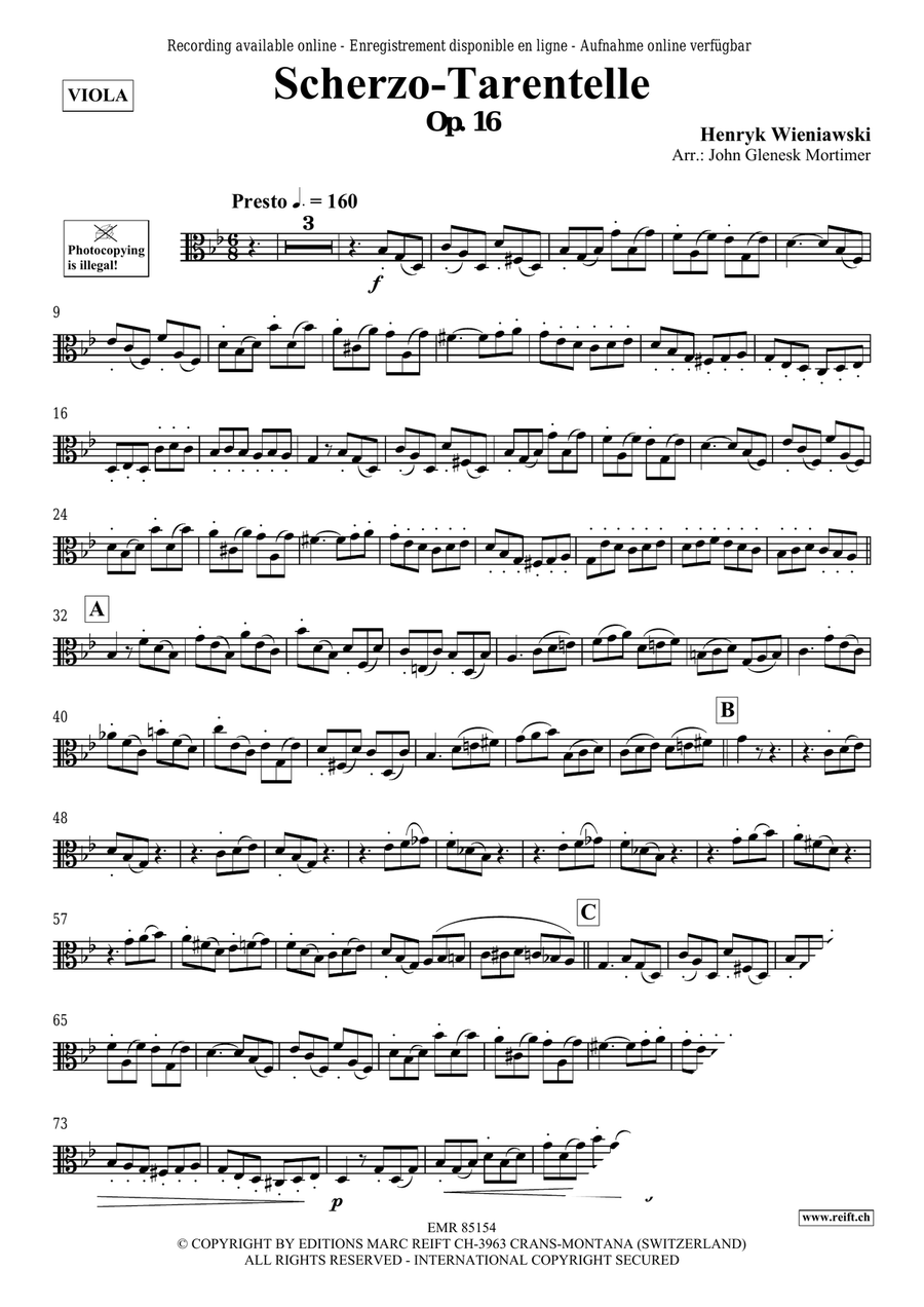 Scherzo-Tarantelle Scherzo-Tarantelle Piano Accompaniment scores gallery preview page 3