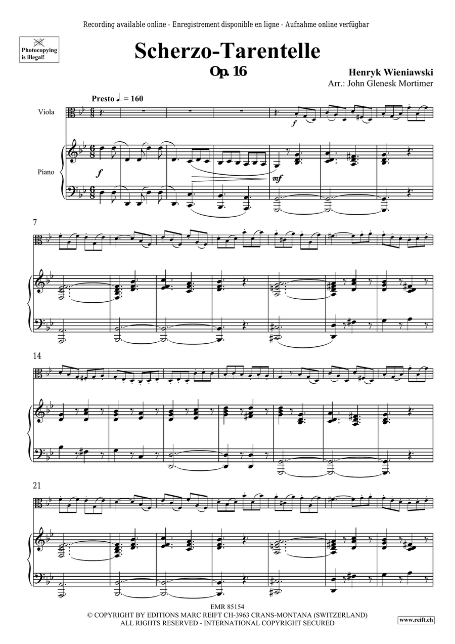 Scherzo-Tarantelle Scherzo-Tarantelle Piano Accompaniment scores gallery preview page 4