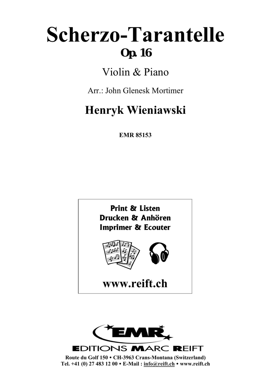 Scherzo-Tarantelle Scherzo-Tarantelle Violin Solo scores gallery preview page 2