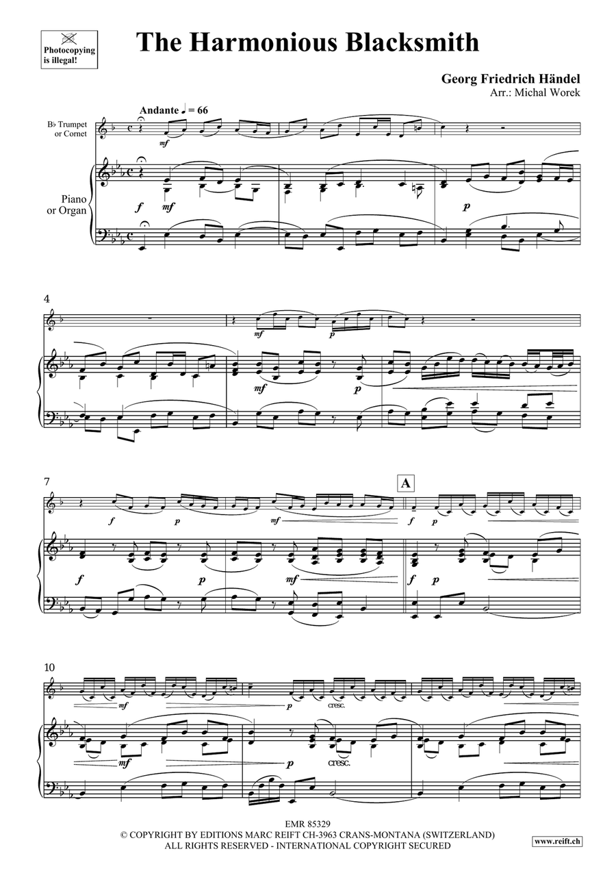 The Harmonious Blacksmith Cornet scores gallery preview page 4