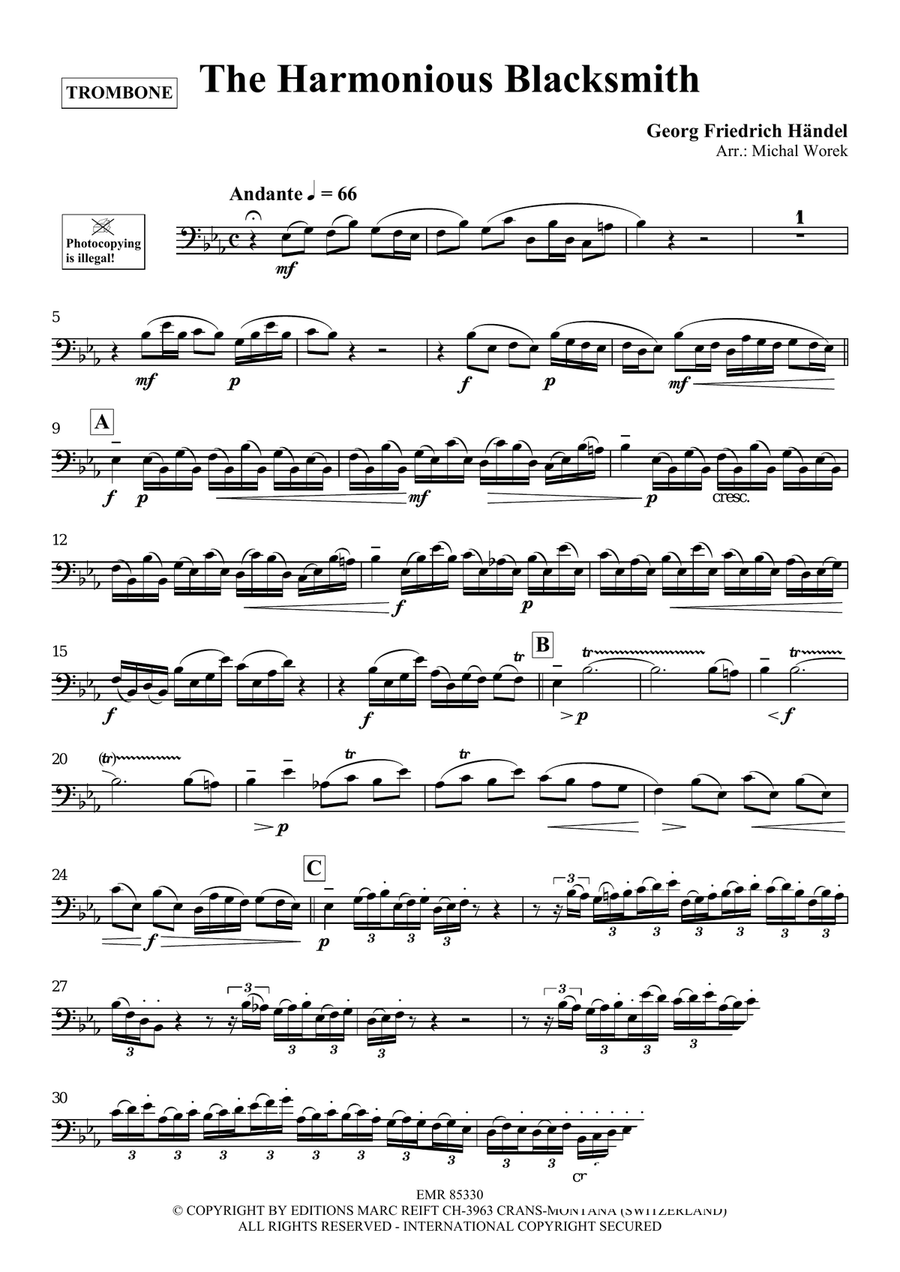 The Harmonious Blacksmith Organ scores gallery preview page 3