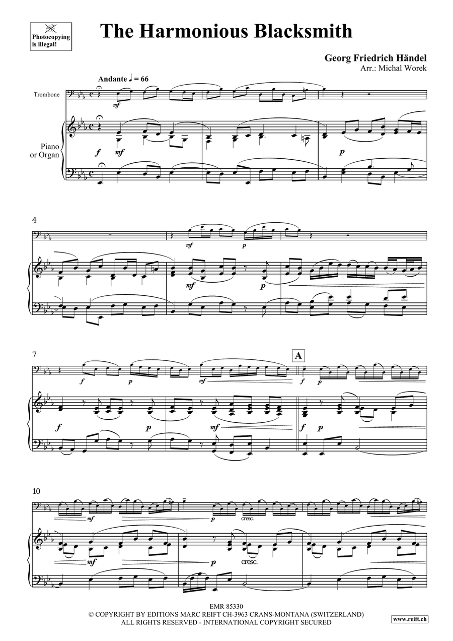 The Harmonious Blacksmith Organ scores gallery preview page 4