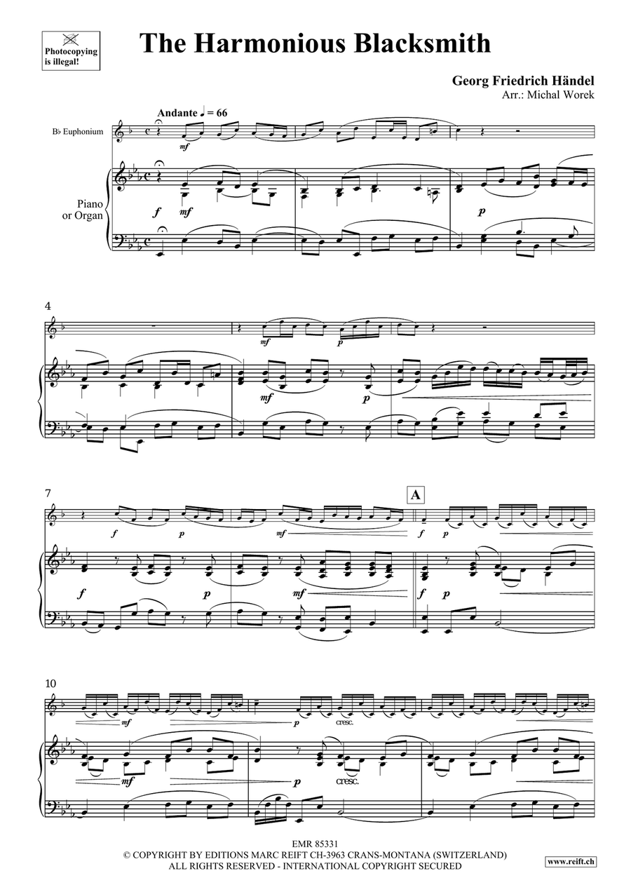 The Harmonious Blacksmith Euphonium scores gallery preview page 4