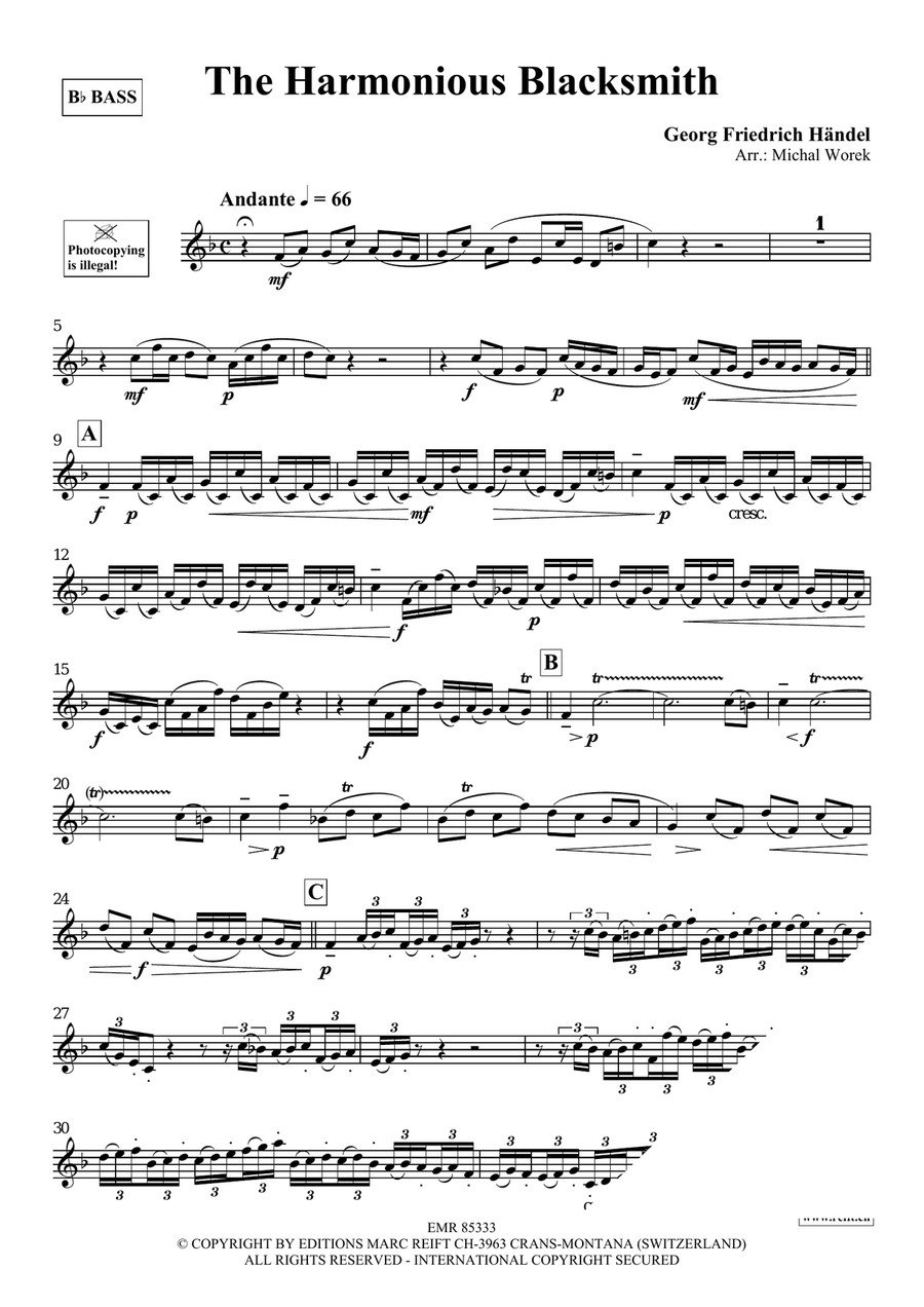 The Harmonious Blacksmith Organ scores gallery preview page 3