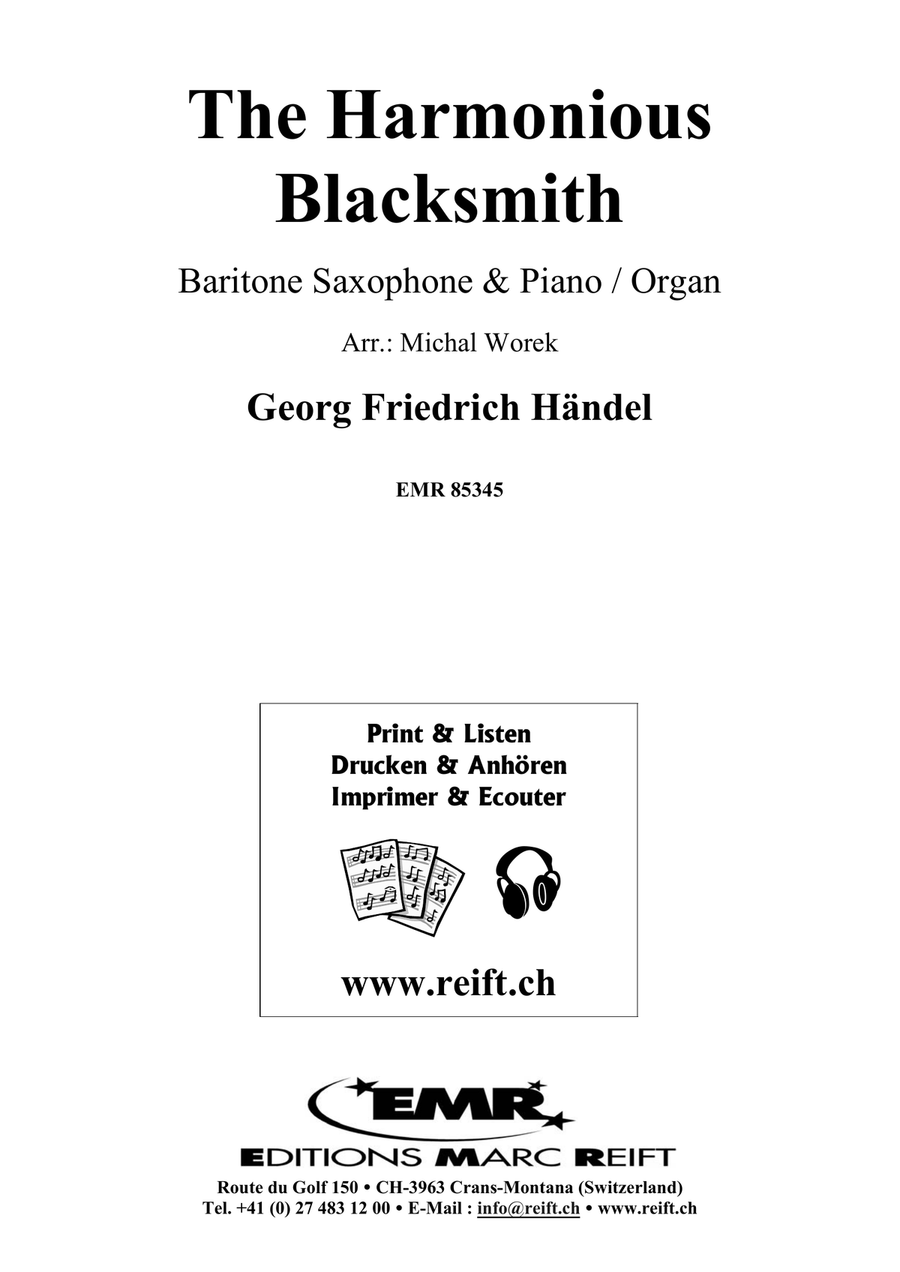 The Harmonious Blacksmith Baritone Saxophone scores gallery preview page 2