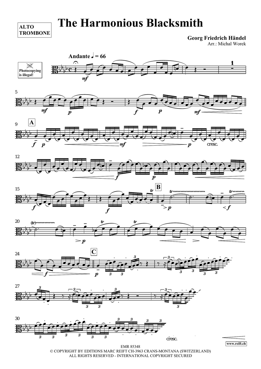 The Harmonious Blacksmith Organ scores gallery preview page 3