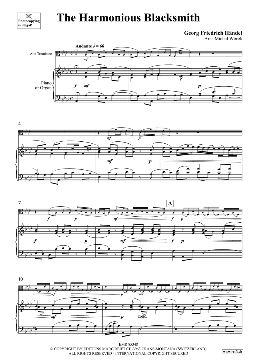 The Harmonious Blacksmith Organ scores gallery preview page 4