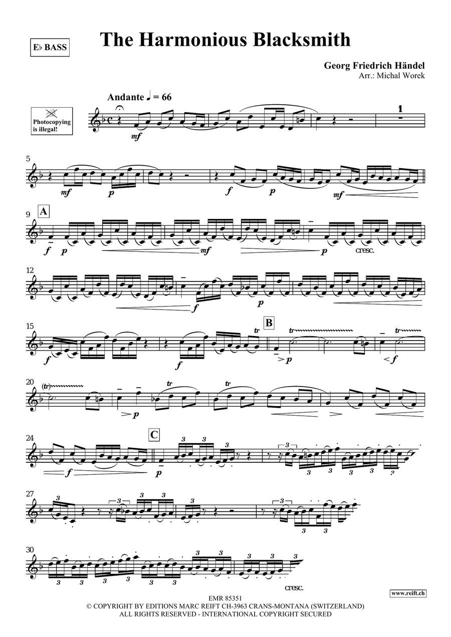 The Harmonious Blacksmith Organ scores gallery preview page 3