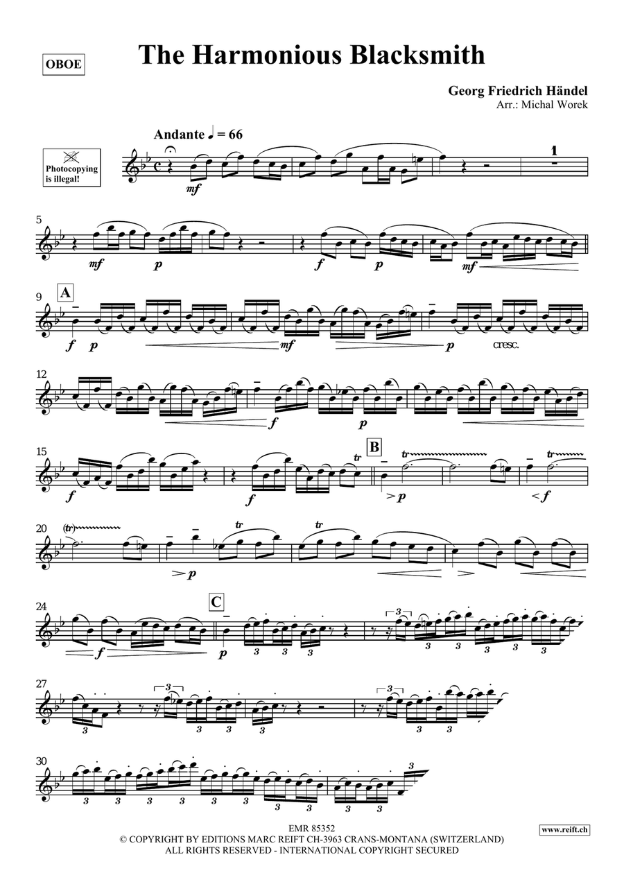 The Harmonious Blacksmith Organ scores gallery preview page 3
