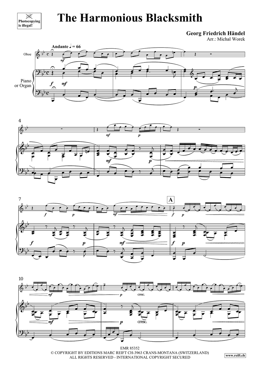 The Harmonious Blacksmith Organ scores gallery preview page 4