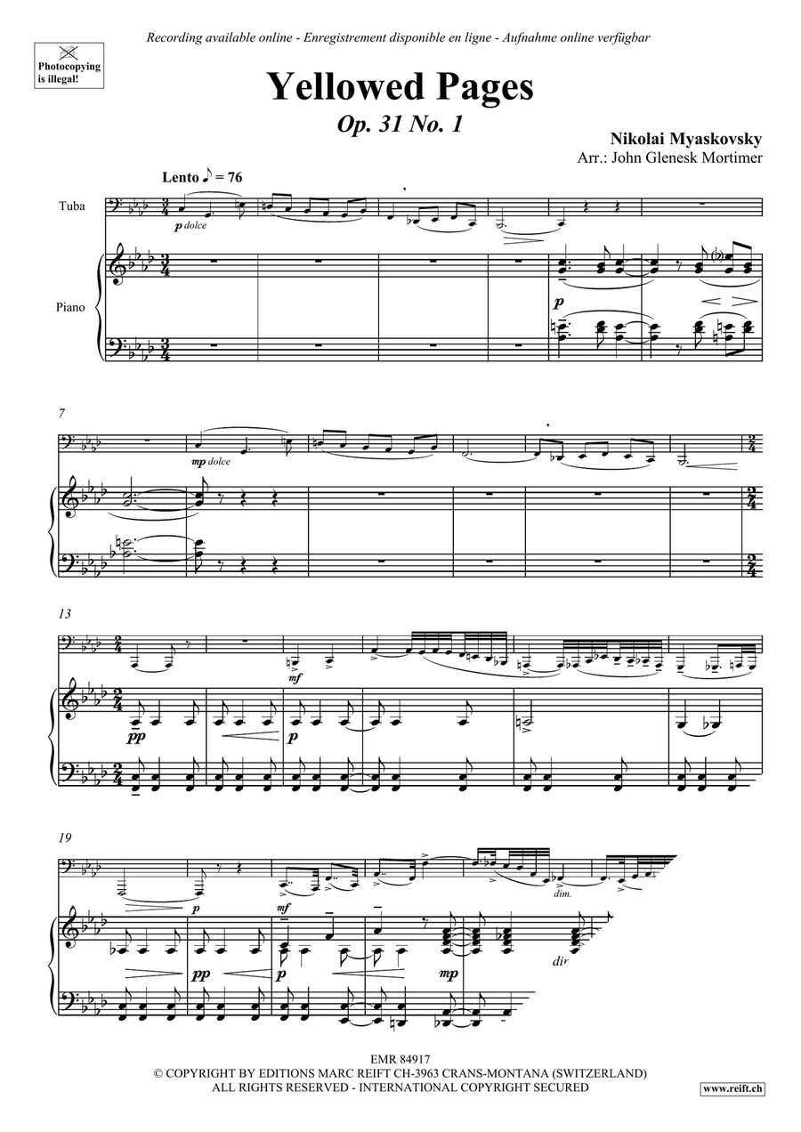 Yellowed Pages Yellowed Pages Tuba scores gallery preview page 3