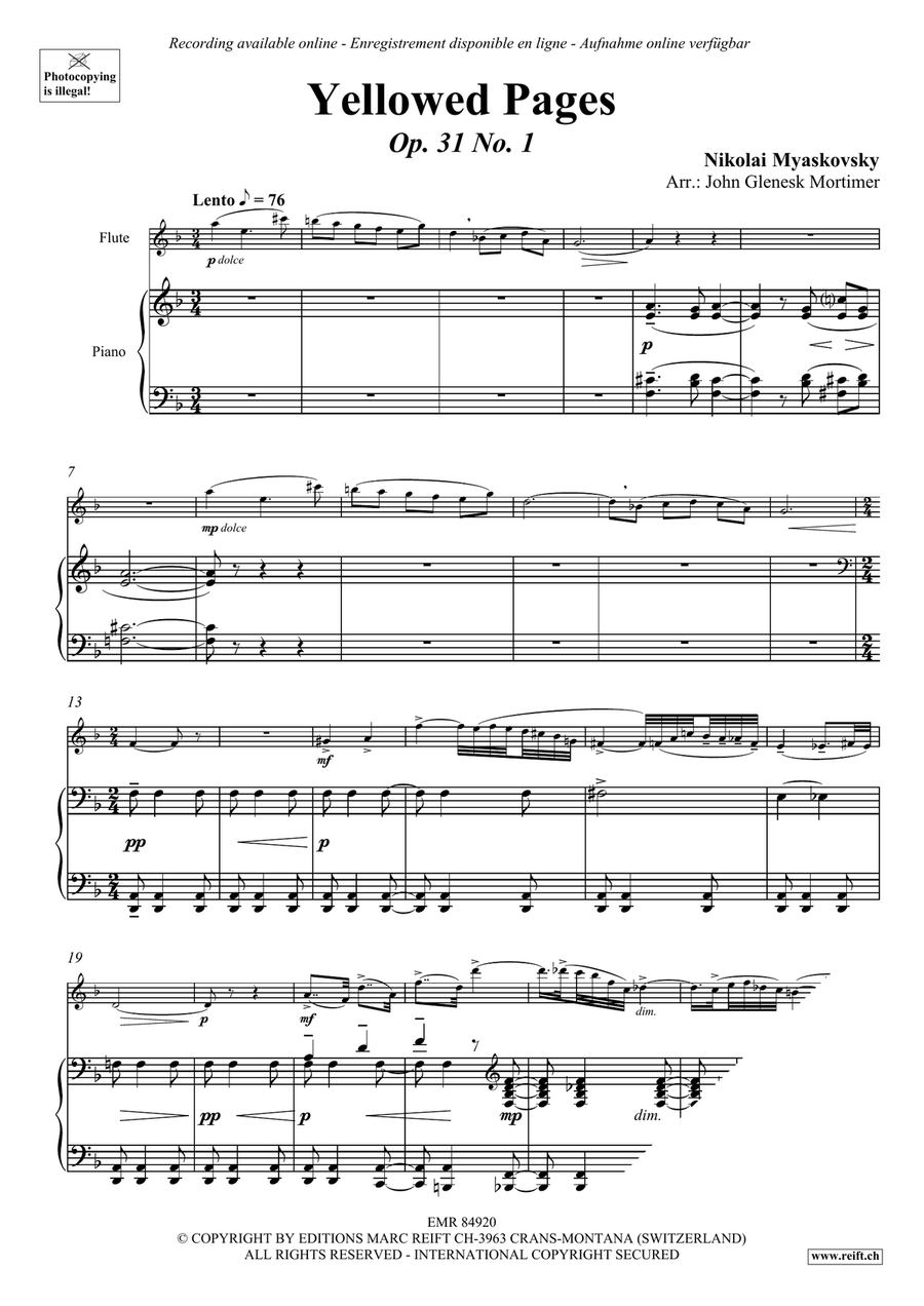 Yellowed Pages Yellowed Pages Flute Solo scores gallery preview page 3