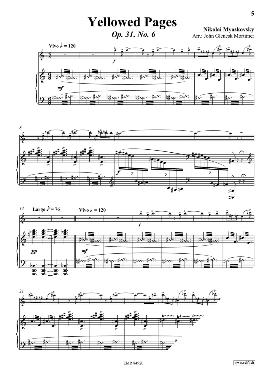 Yellowed Pages Yellowed Pages Flute Solo scores gallery preview page 4