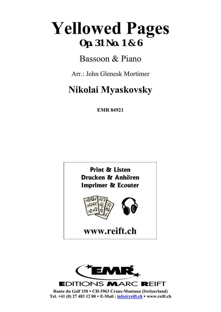 Yellowed Pages Yellowed Pages Bassoon Solo scores gallery preview page 2