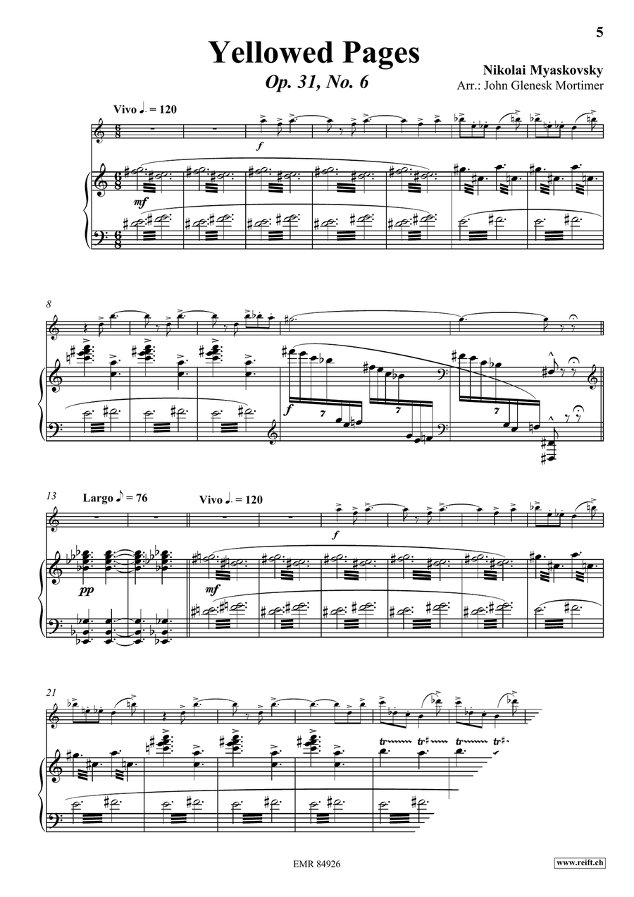 Yellowed Pages Yellowed Pages Soprano Saxophone scores gallery preview page 4