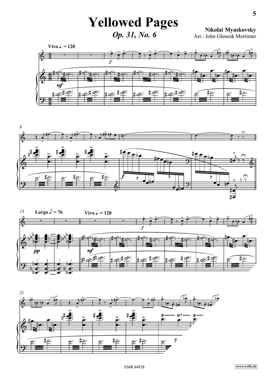 Yellowed Pages Yellowed Pages Baritone Saxophone scores gallery preview page 4