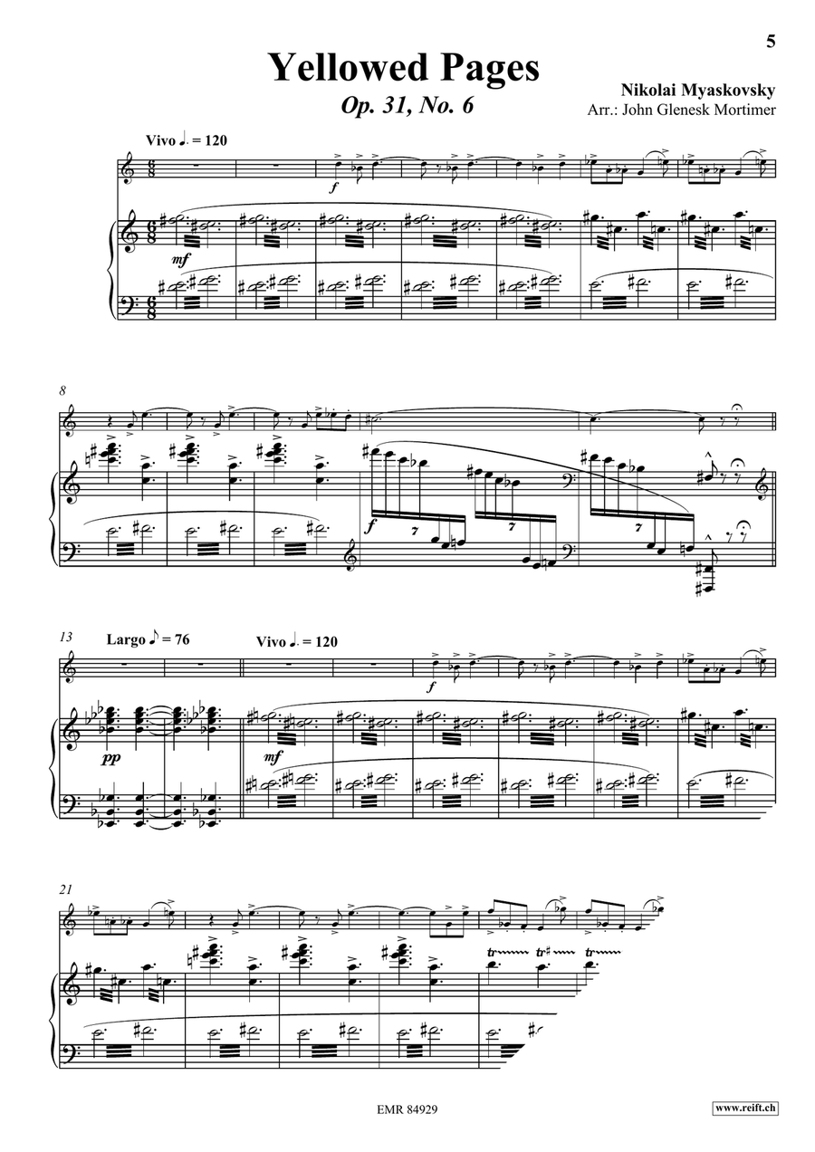 Yellowed Pages Yellowed Pages Horn scores gallery preview page 4