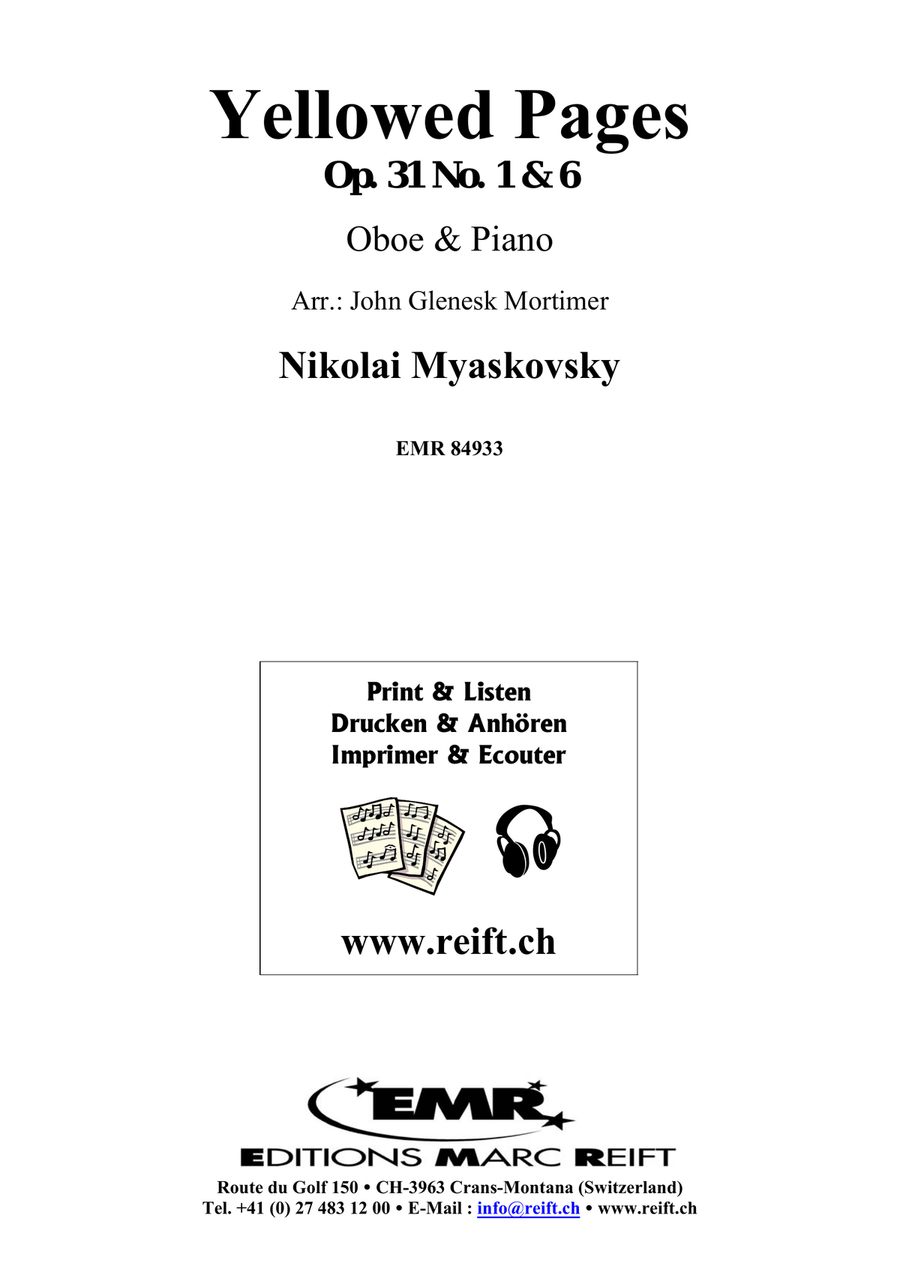 Yellowed Pages Yellowed Pages Piano Accompaniment scores gallery preview page 2