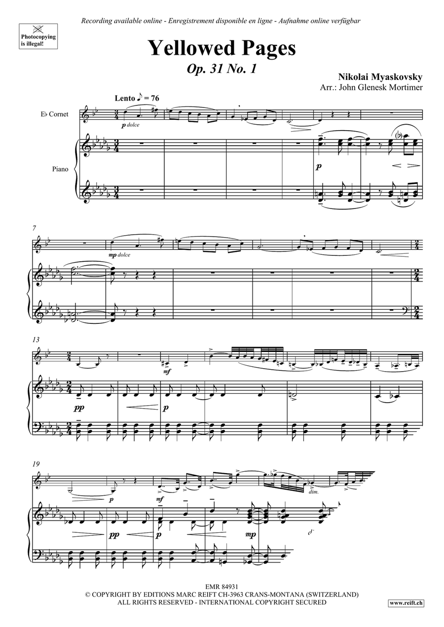 Yellowed Pages Yellowed Pages Cornet scores gallery preview page 3