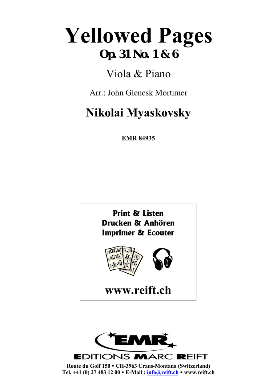 Yellowed Pages Yellowed Pages Piano Accompaniment scores gallery preview page 2