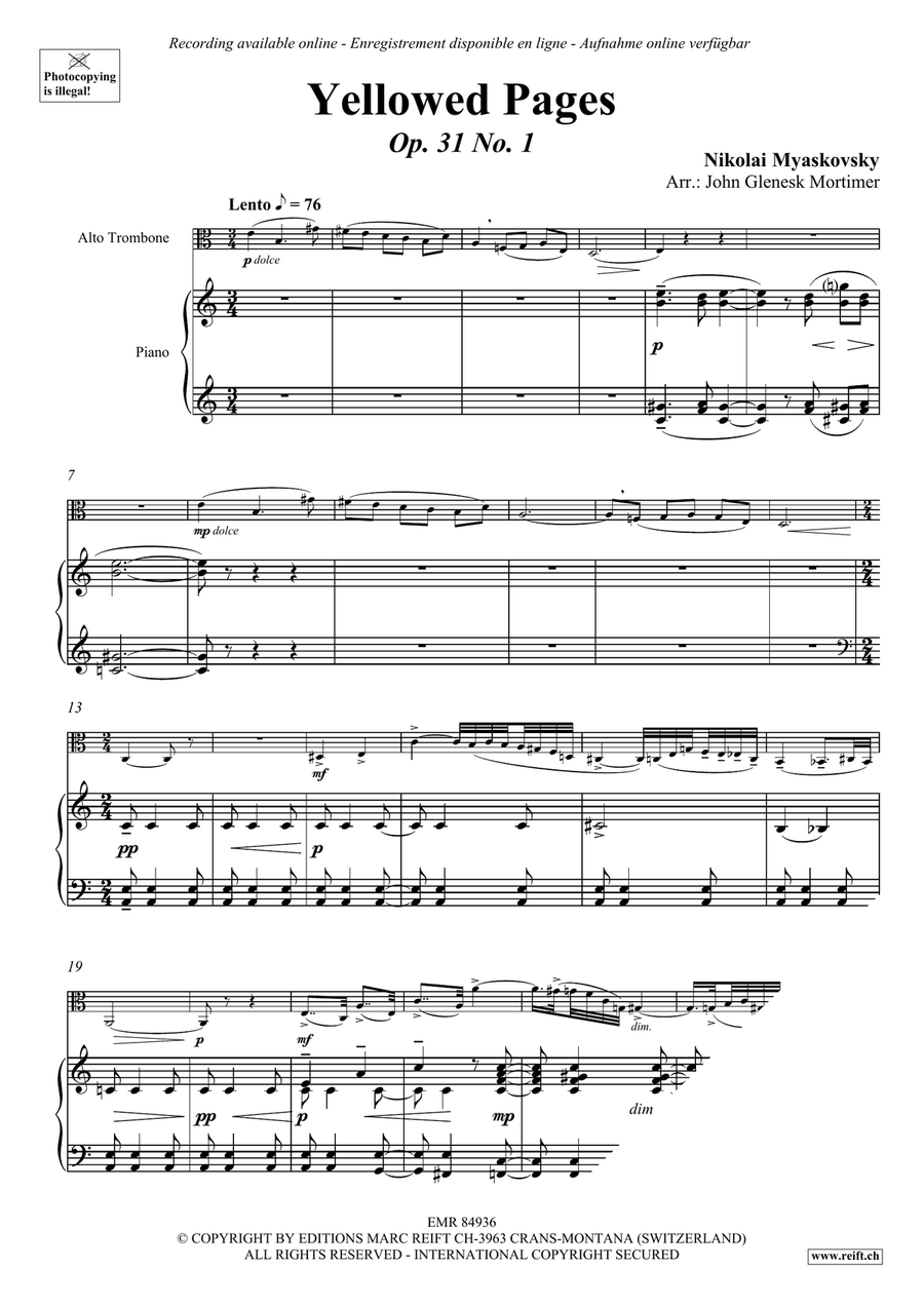 Yellowed Pages Yellowed Pages Piano Accompaniment scores gallery preview page 3