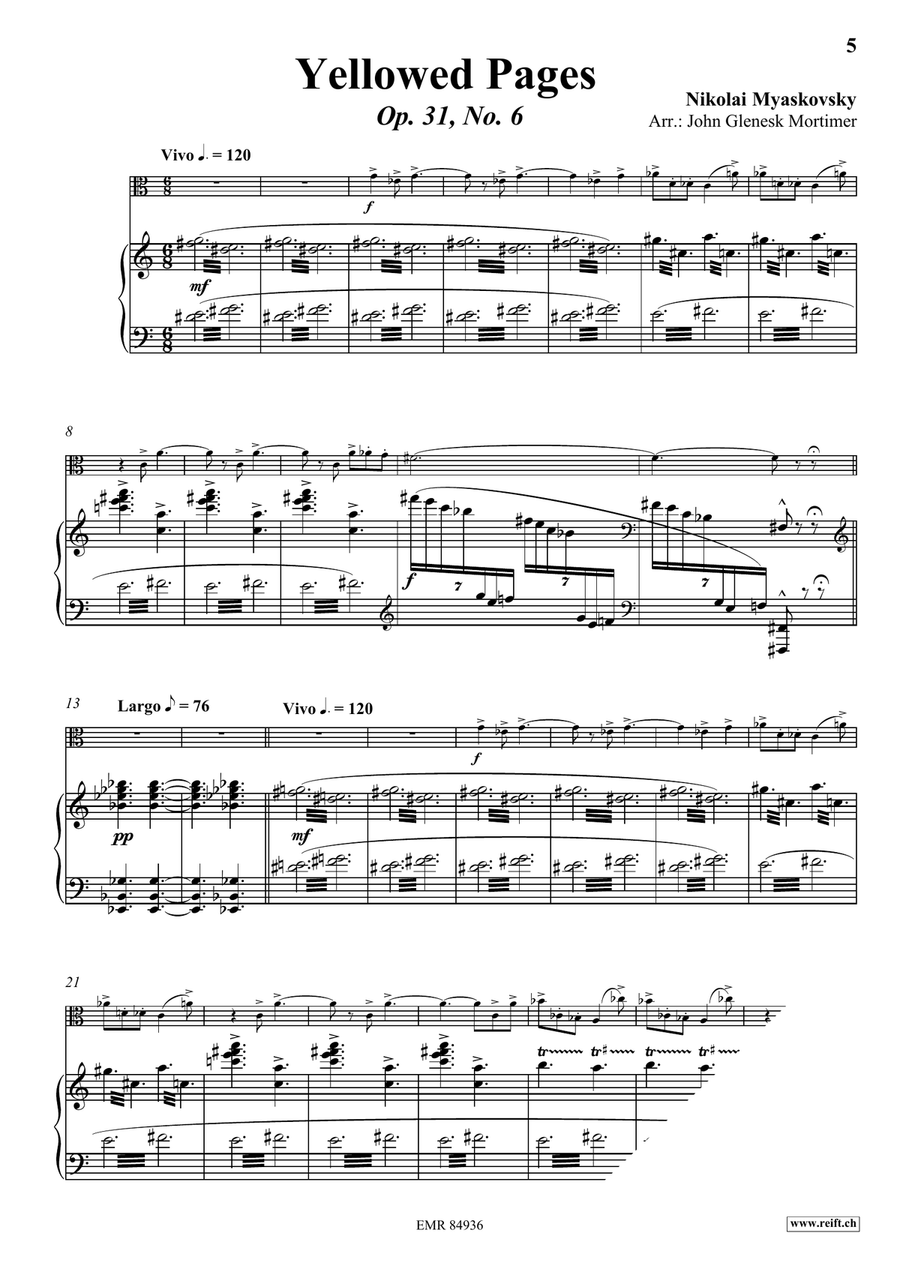 Yellowed Pages Yellowed Pages Piano Accompaniment scores gallery preview page 4