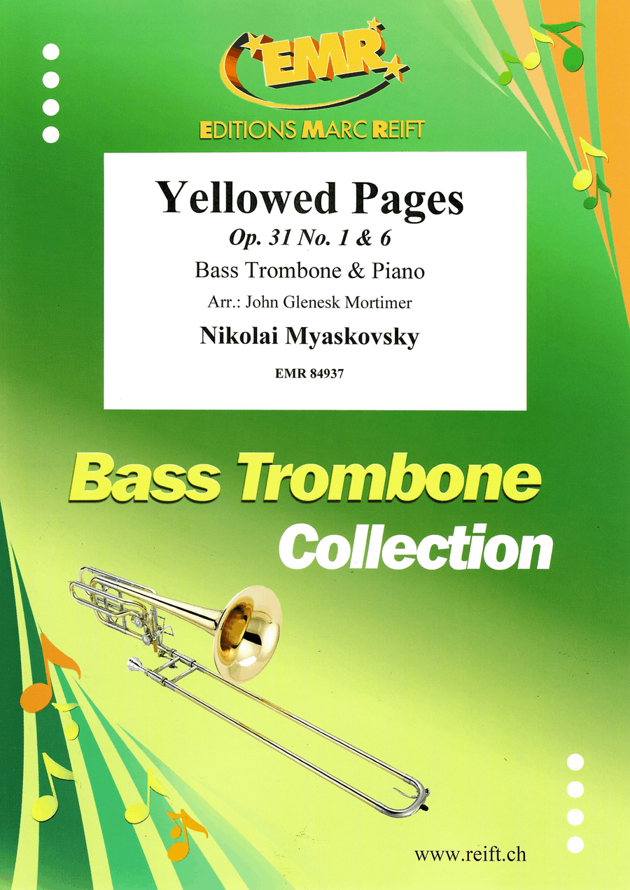 Yellowed Pages Yellowed Pages Bass Trombone scores gallery preview page 1