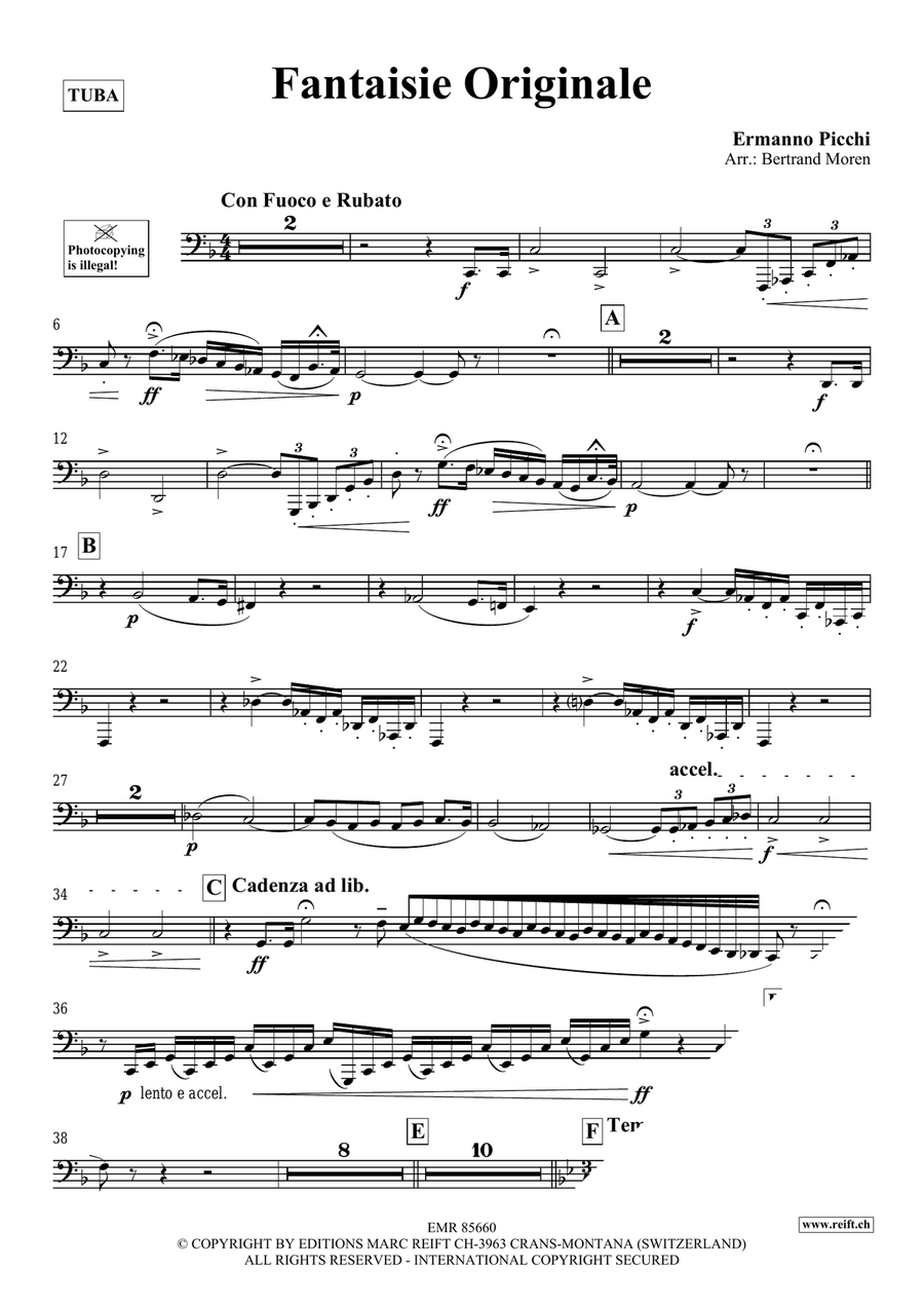 Fantaisie Originale Fantaisie Originale Tuba scores gallery preview page 3