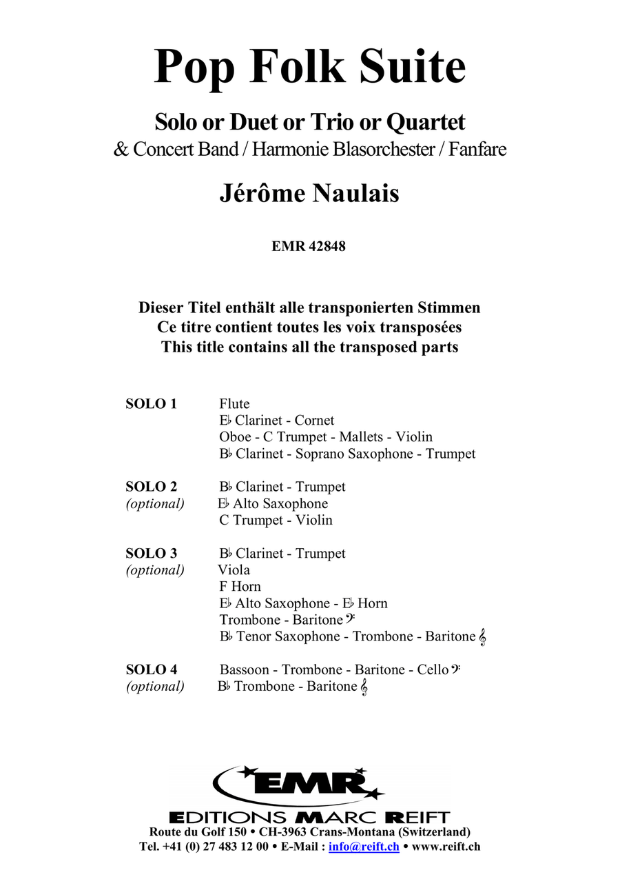 Pop Folk Suite Pop Folk Suite Concert Band scores gallery preview page 4