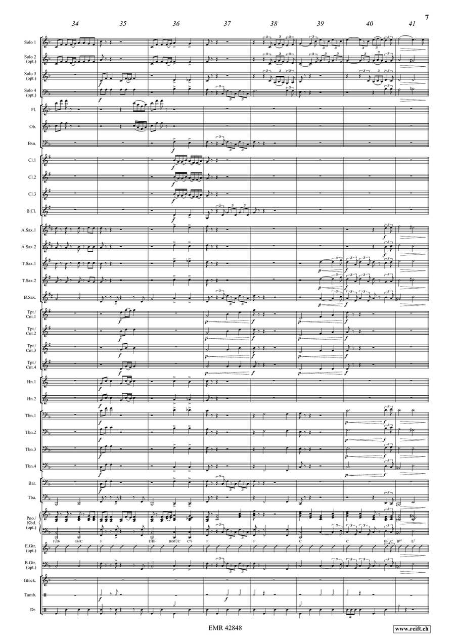 Pop Folk Suite Pop Folk Suite Concert Band scores gallery preview page 9