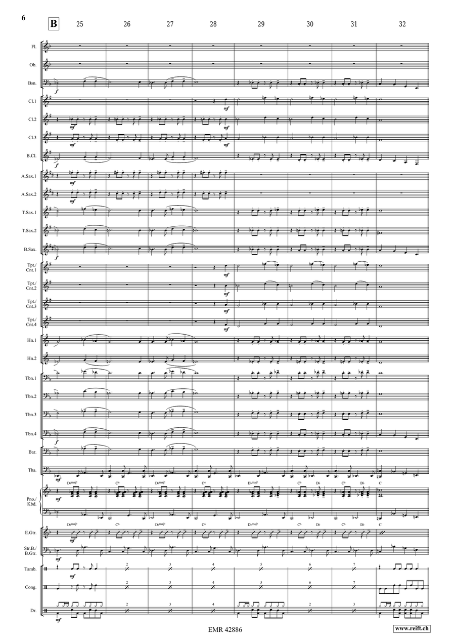 Melody in F Melody in F Concert Band scores gallery preview page 7