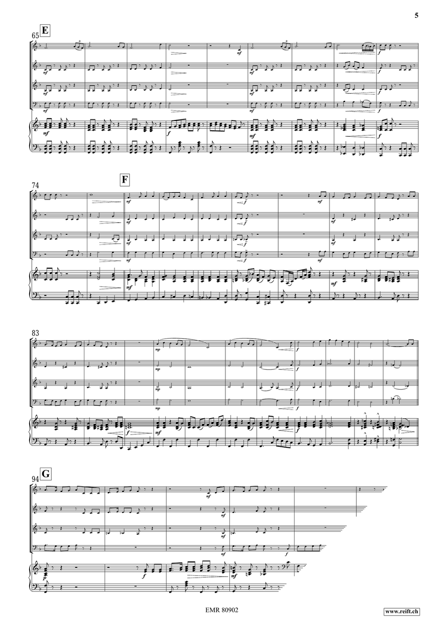Pop Folk Suite Pop Folk Suite Piano Accompaniment scores gallery preview page 6