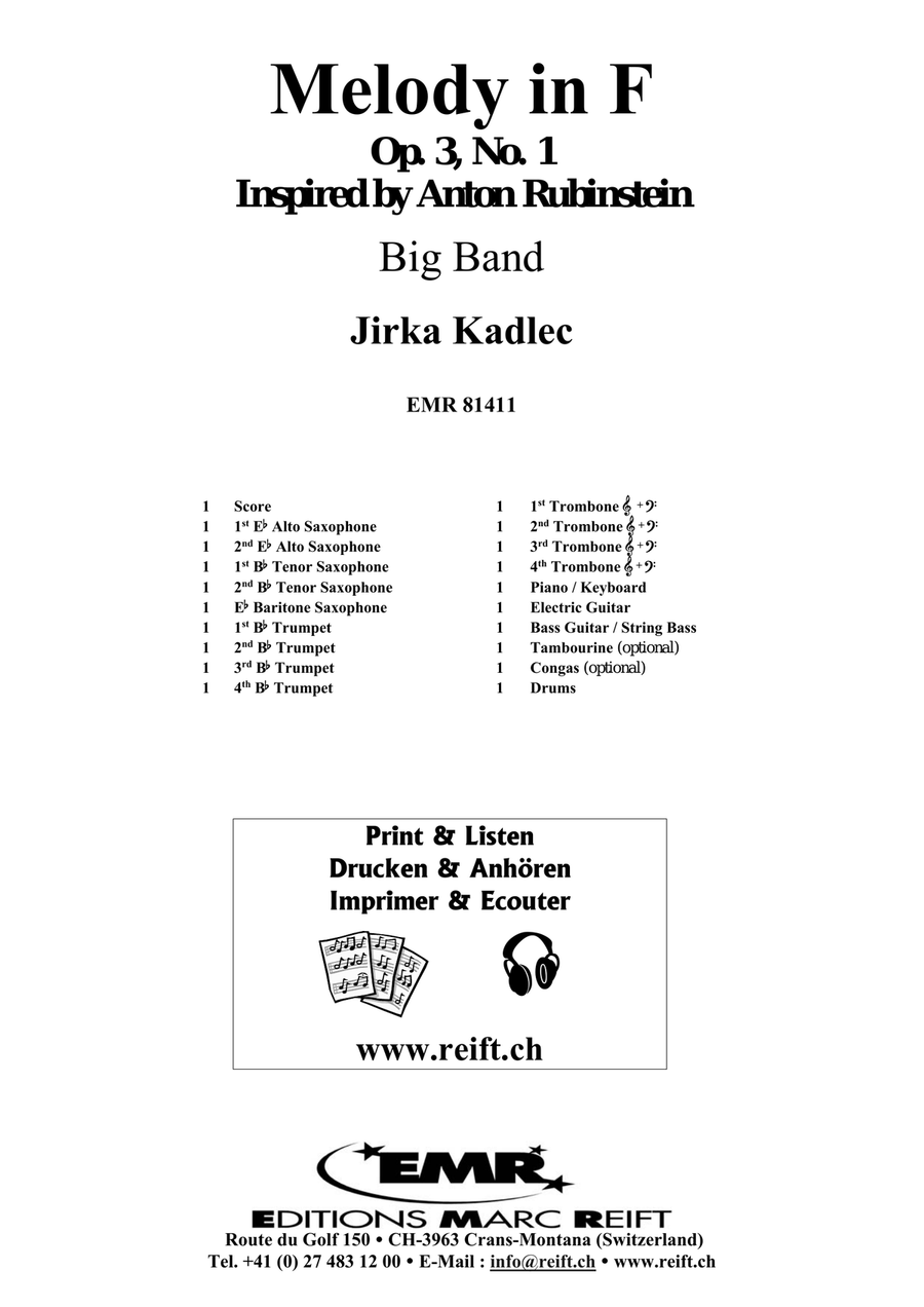 Melody in F Melody in F Big Band scores gallery preview page 2