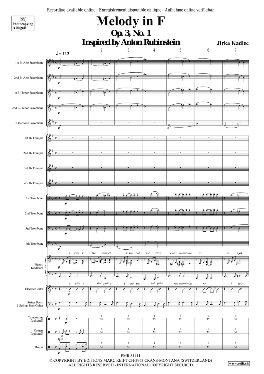 Melody in F Melody in F Big Band scores gallery preview page 4