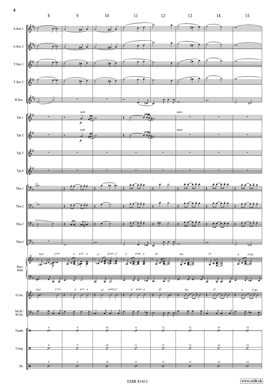 Melody in F Melody in F Big Band scores gallery preview page 5