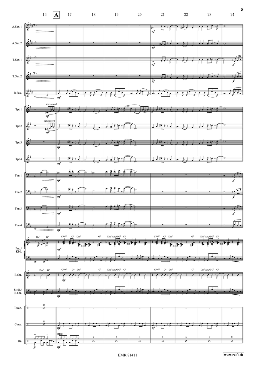 Melody in F Melody in F Big Band scores gallery preview page 6