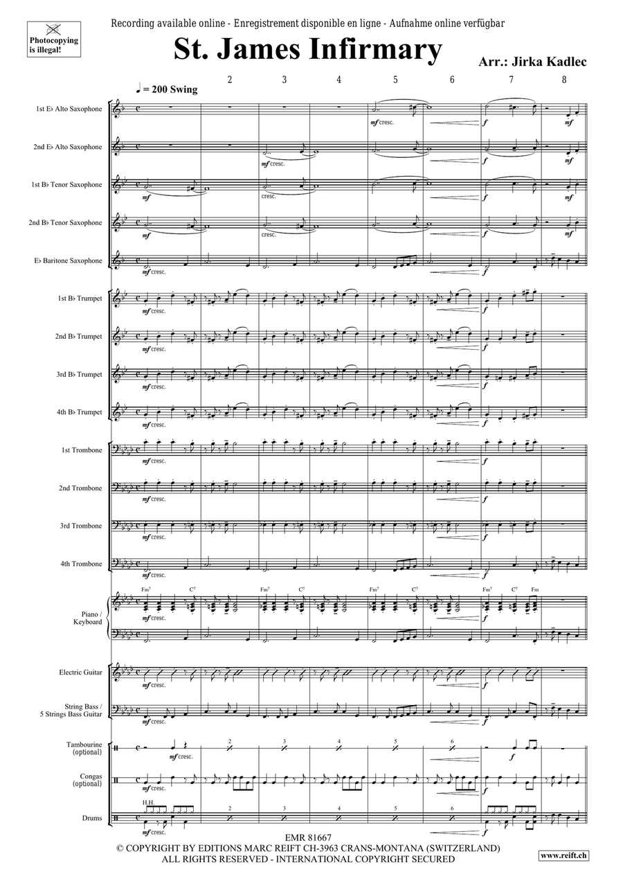 St. James Infirmary St. James Infirmary Big Band scores gallery preview page 4