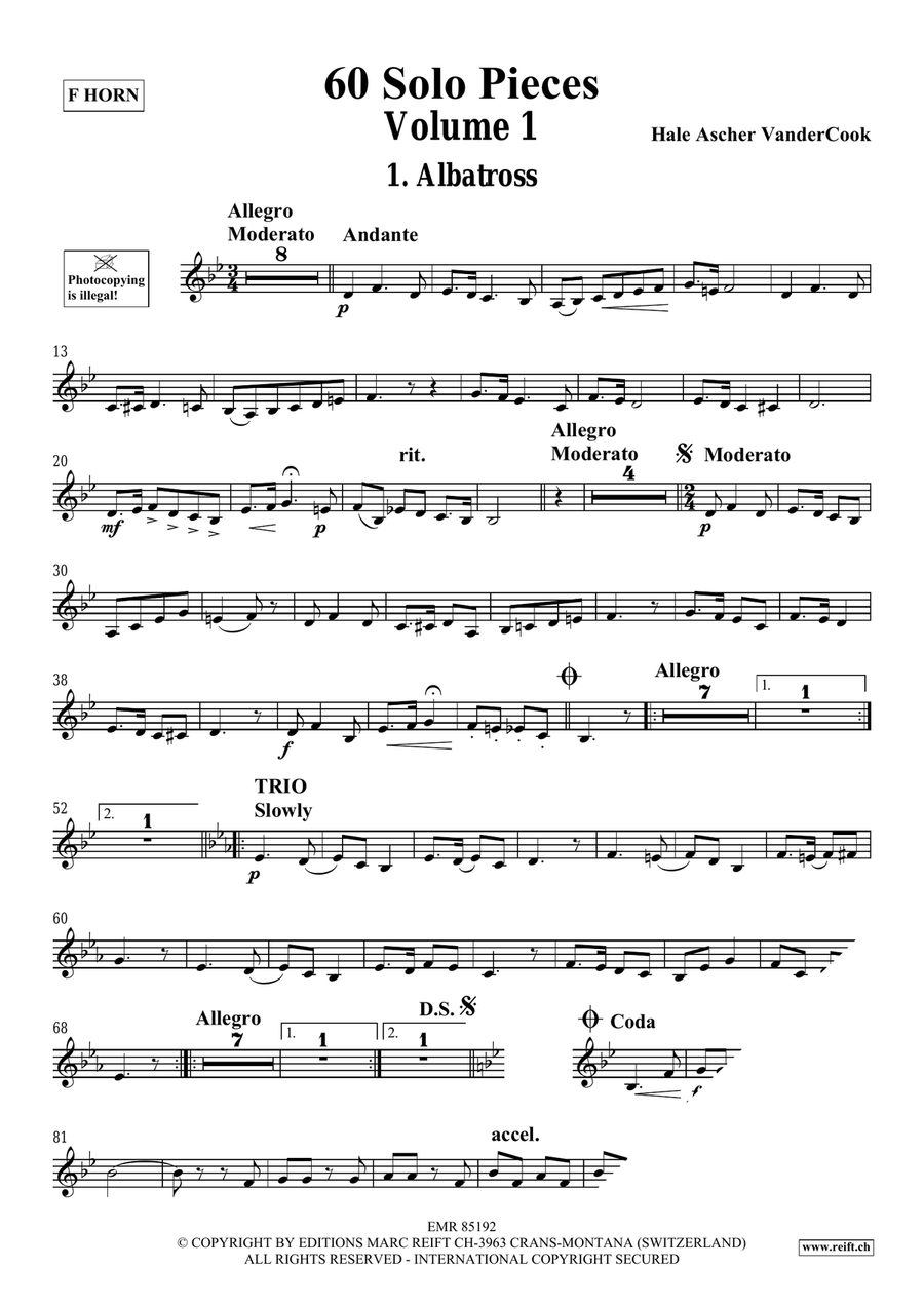 60 Solo Pieces Volume 1 60 Solo Pieces Volume 1 Horn scores gallery preview page 4