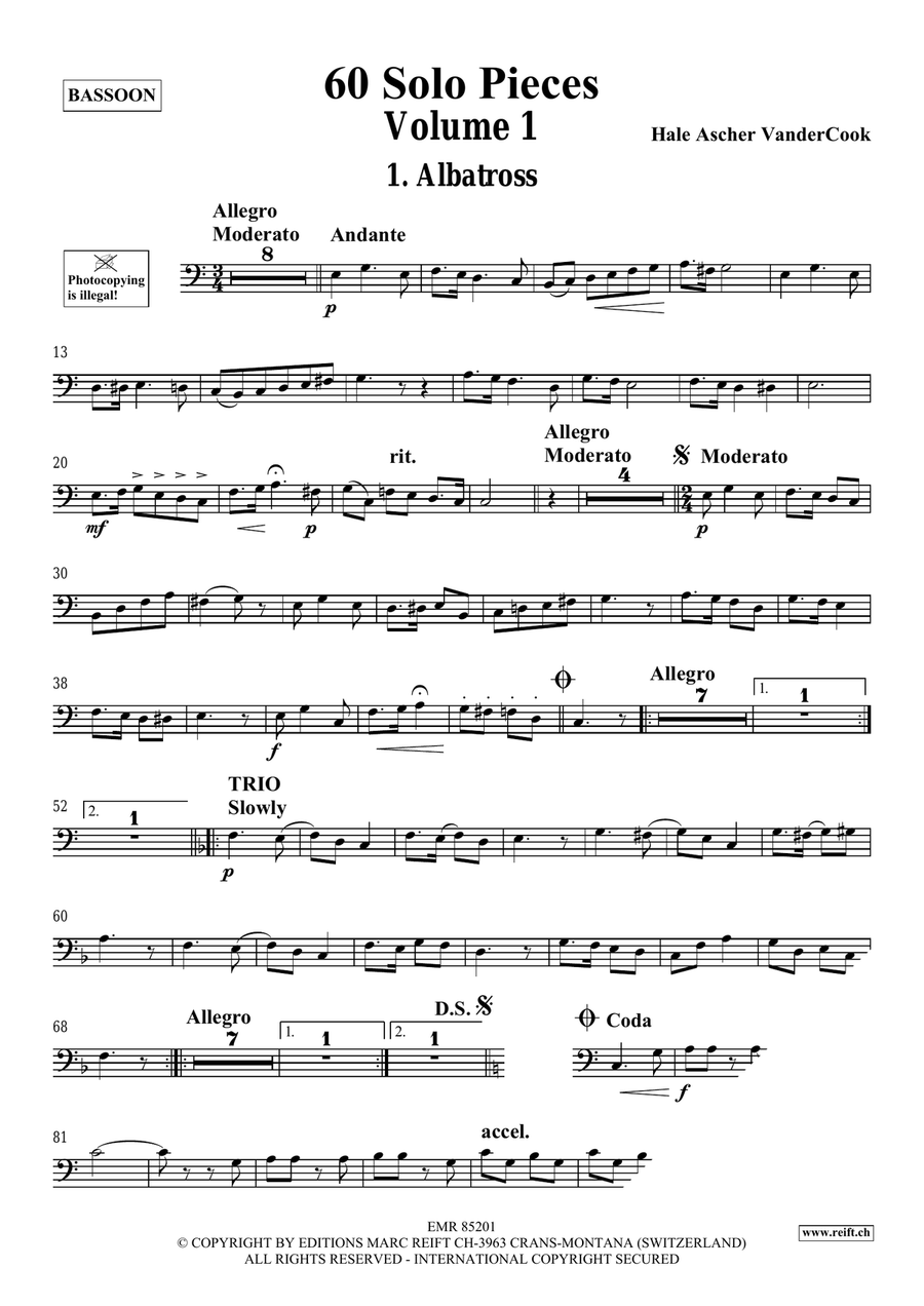 60 Solo Pieces Volume 1 60 Solo Pieces Volume 1 Bassoon Solo scores gallery preview page 4