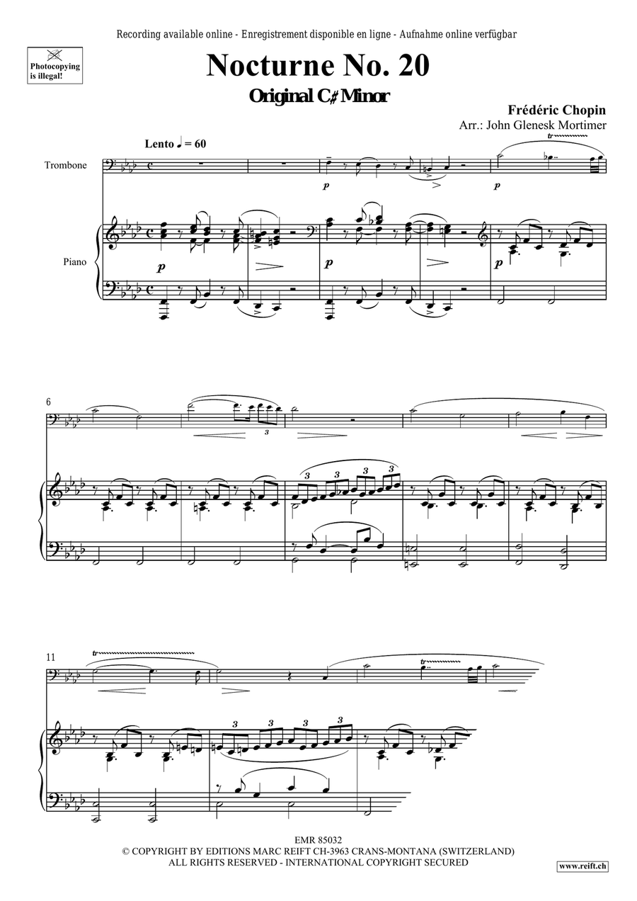 Nocturne No. 20 Nocturne No. 20 Piano Accompaniment scores gallery preview page 3