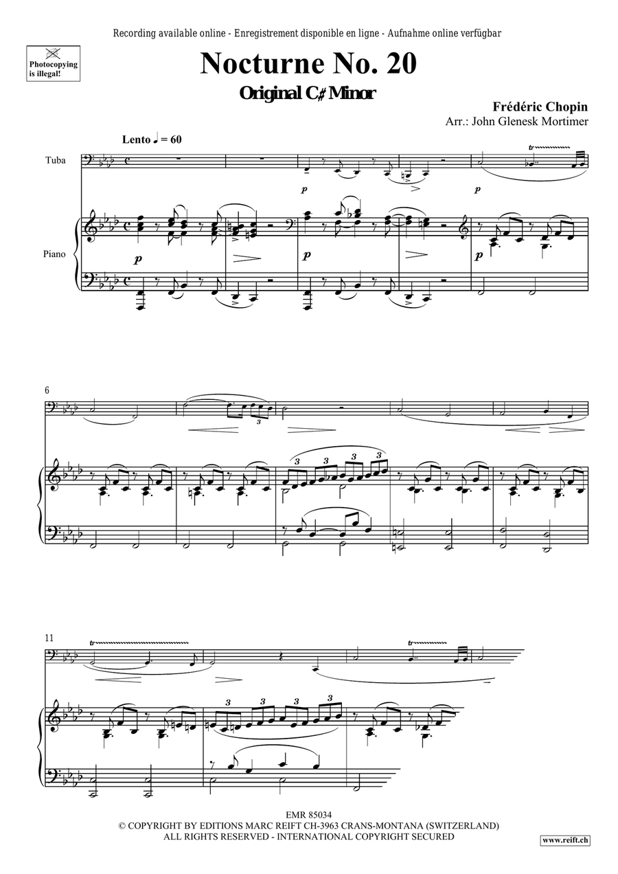 Nocturne No. 20 Nocturne No. 20 Tuba scores gallery preview page 3