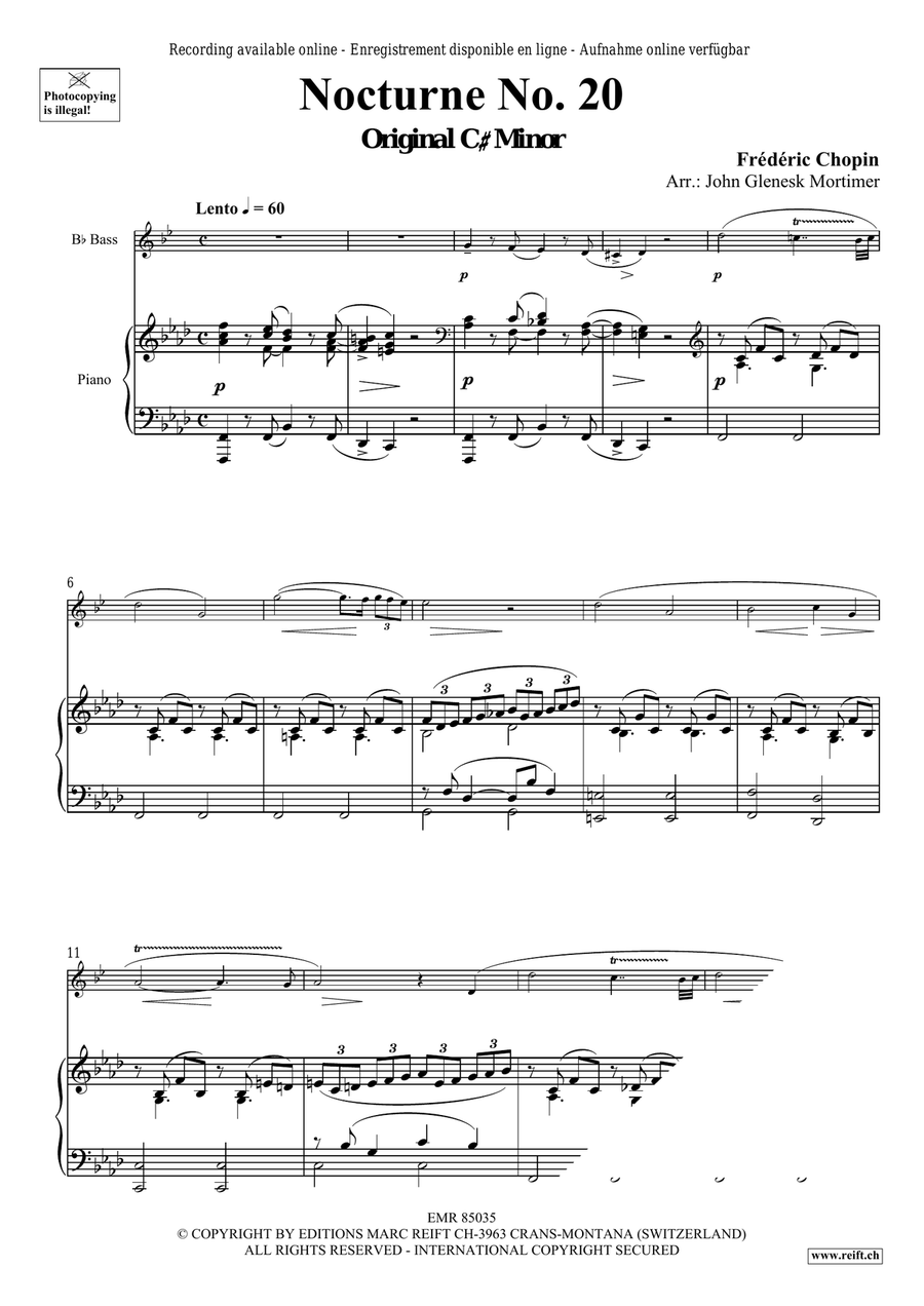 Nocturne No. 20 Nocturne No. 20 Voice Solo scores gallery preview page 3