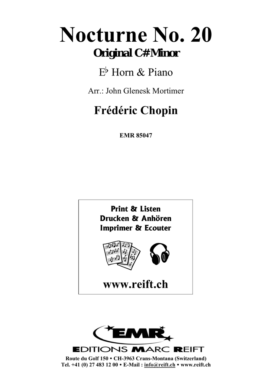 Nocturne No. 20 Nocturne No. 20 Horn scores gallery preview page 2