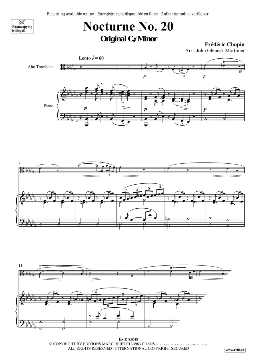 Nocturne No. 20 Nocturne No. 20 Piano Accompaniment scores gallery preview page 3