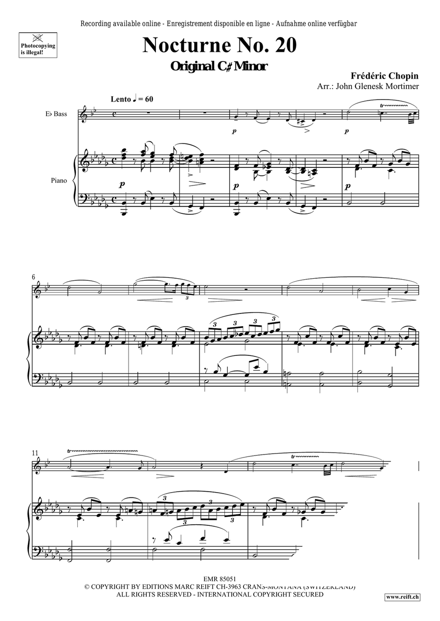 Nocturne No. 20 Nocturne No. 20 Voice Solo scores gallery preview page 3