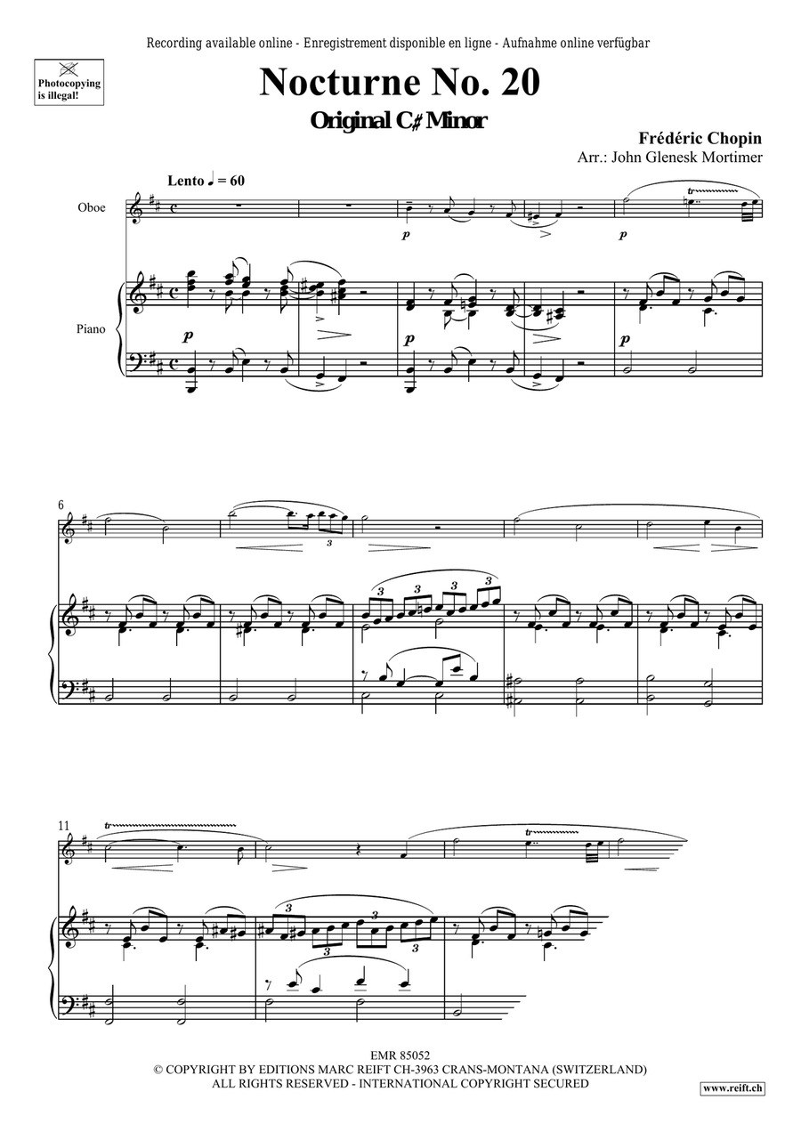 Nocturne No. 20 Nocturne No. 20 Piano Accompaniment scores gallery preview page 3