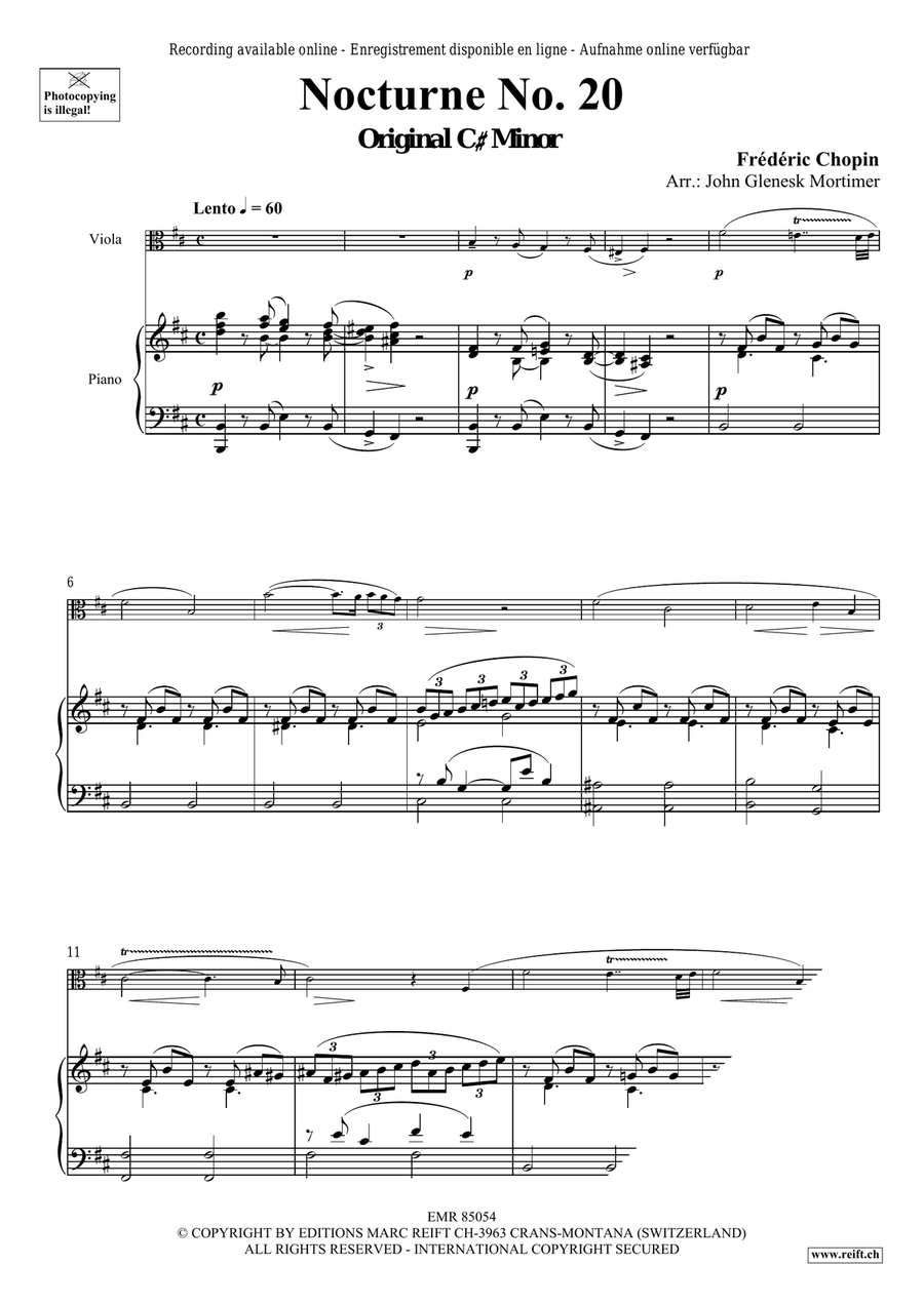 Nocturne No. 20 Nocturne No. 20 Piano Accompaniment scores gallery preview page 3