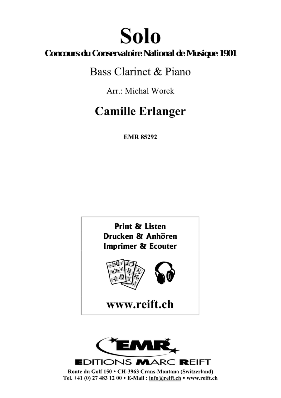 Solo Solo Bass Clarinet scores gallery preview page 2