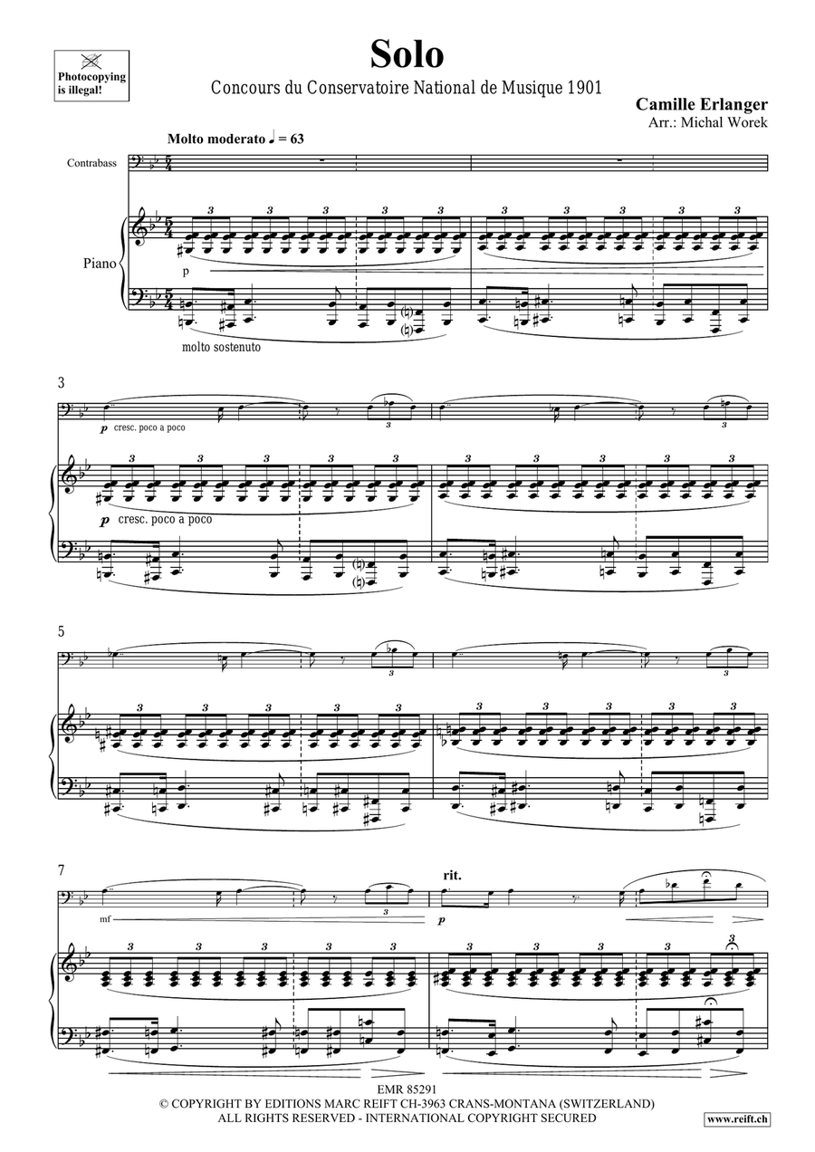 Solo Solo Double Bass scores gallery preview page 4