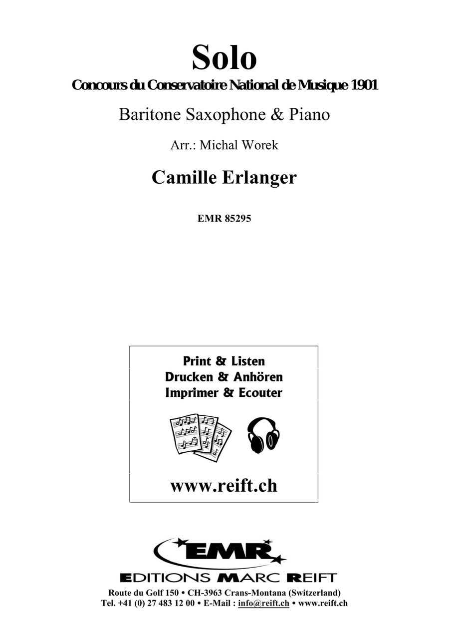 Solo Solo Baritone Saxophone scores gallery preview page 2